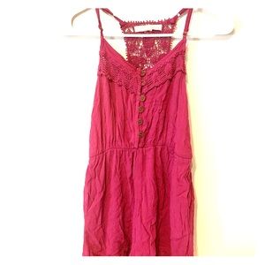 Laced rewind pink/purple romper
